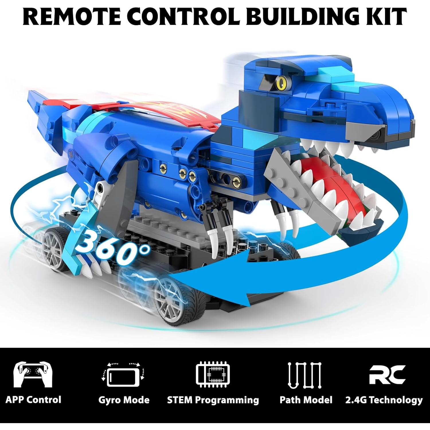 Kit de Construcción de Dinosaurio Yerloa 343 Piezas STEM