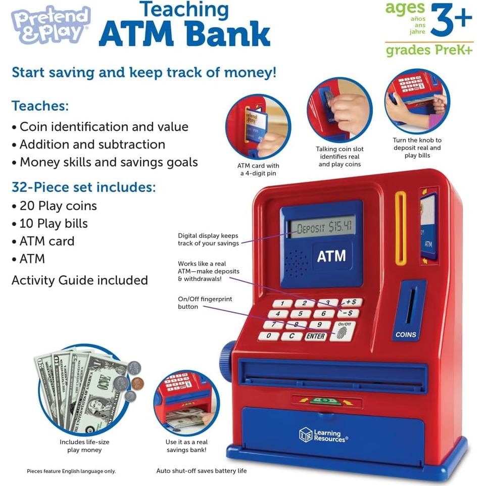 Cajero Automático Electrónico Recursos de Aprendizaje 32 Piezas