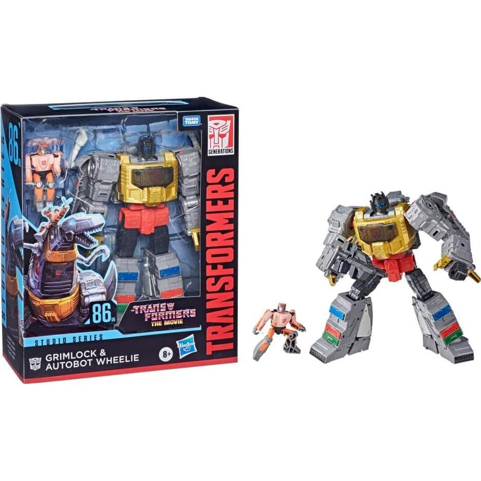 Transformers Grimlock y Autobot Wheelie Hasbro 21.6 cm