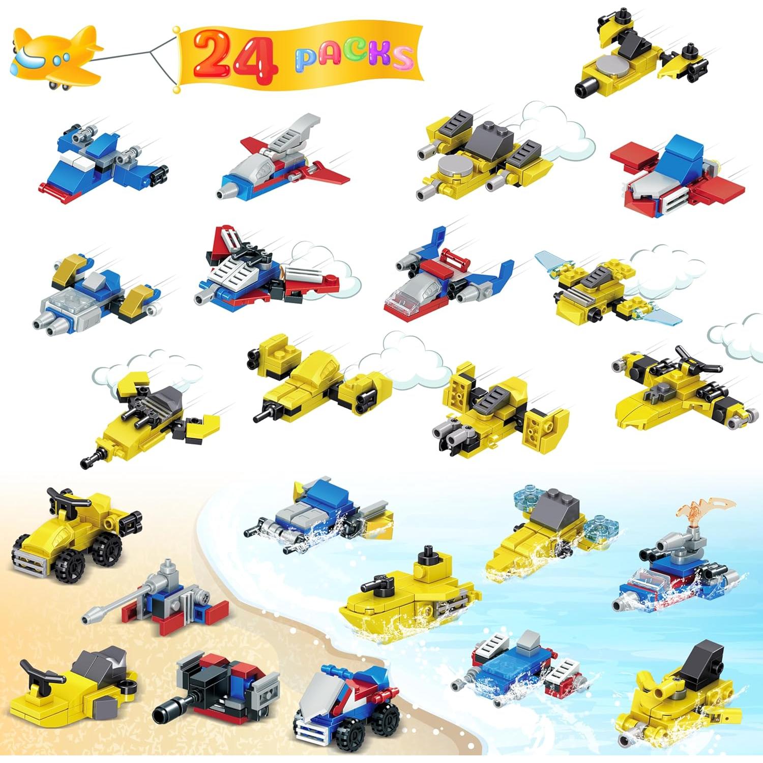 Set de 24 Bloques de Construcción Robot Transformable Bestbase 12 en 1