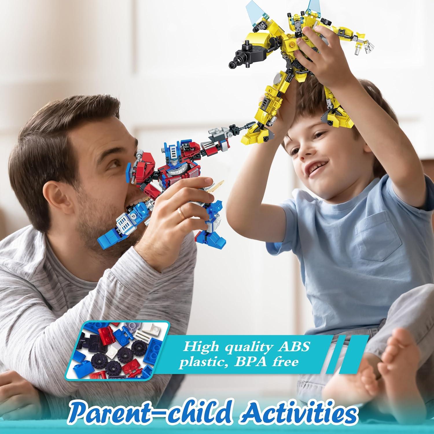 Set de 24 Bloques de Construcción Robot Transformable Bestbase 12 en 1