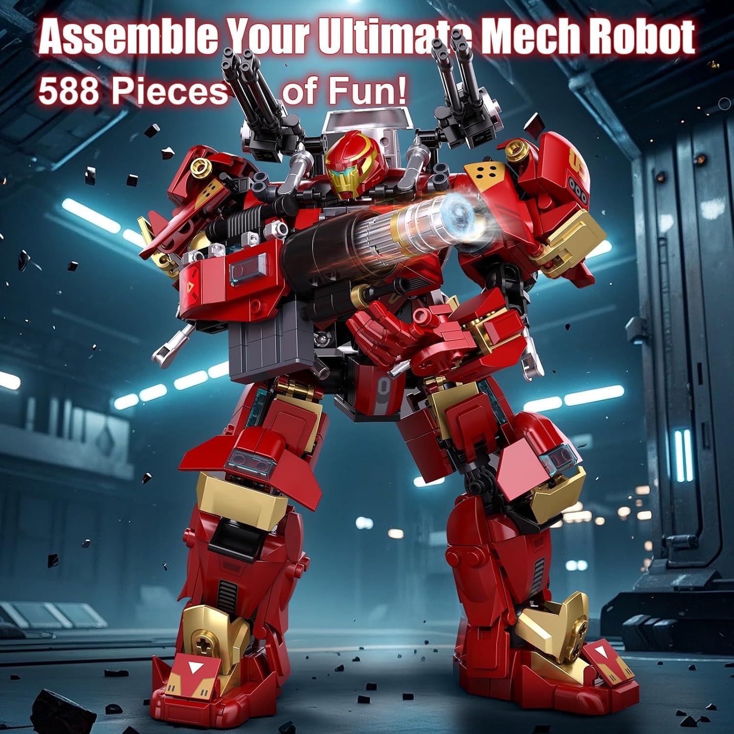Juego de Construcción Robot Mech 588 Piezas ibrickpark