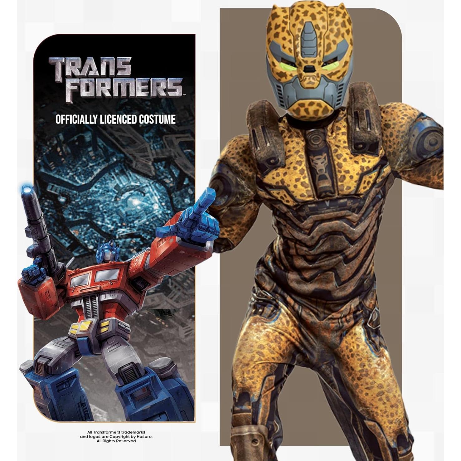 Disfraz Cheetor Transformers Disguise para Niños 4-6 años
