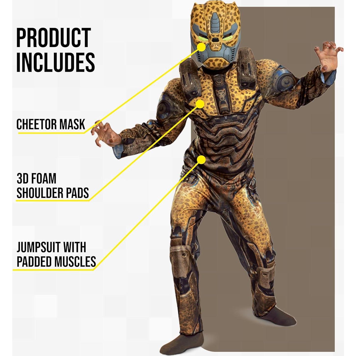 Disfraz Cheetor Transformers Disguise para Niños 4-6 años