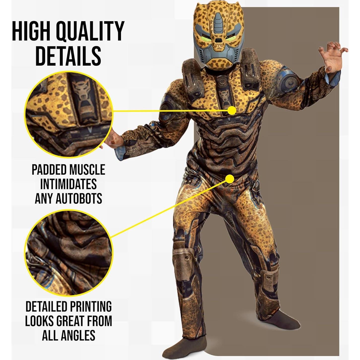 Disfraz Cheetor Transformers Disguise para Niños 4-6 años