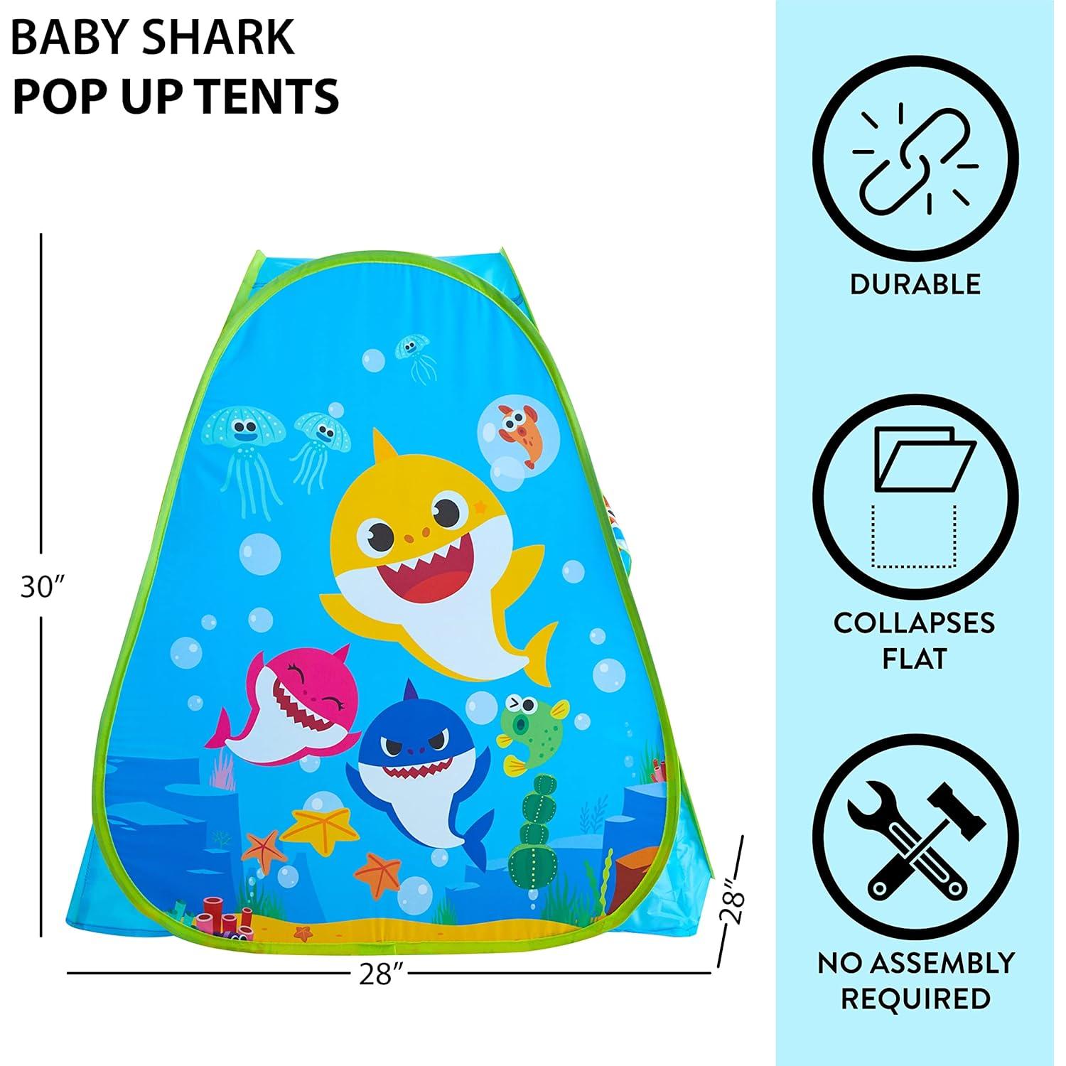 Tienda de Juego Pop-Up Baby Shark 71x71x76 cm para Niños