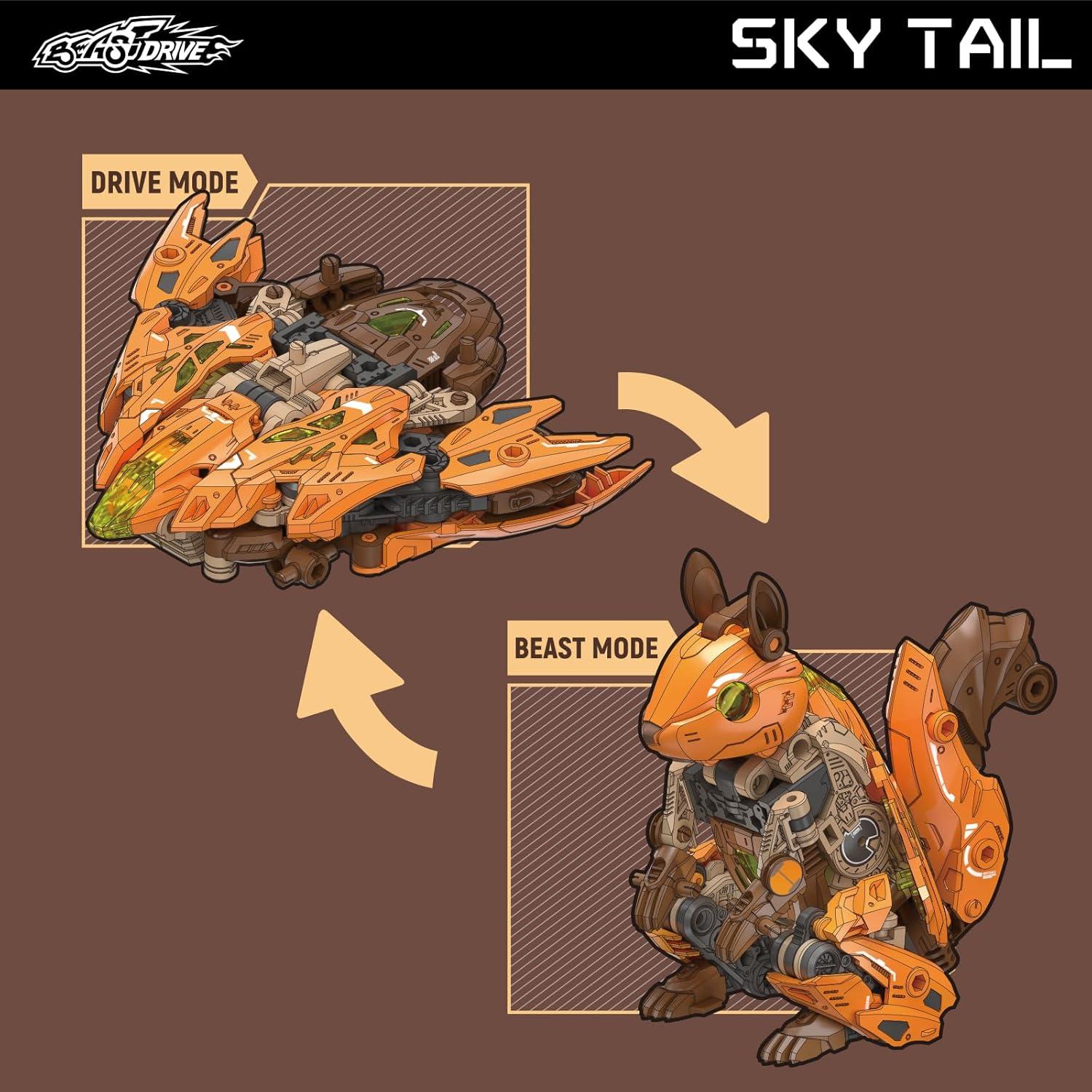 Juguete de Deformación 52TOYS BD-08 Cola de Cielo 11 cm