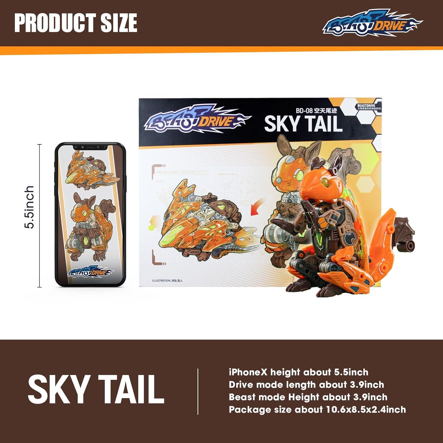 Juguete de Deformación 52TOYS BD-08 Cola de Cielo 11 cm