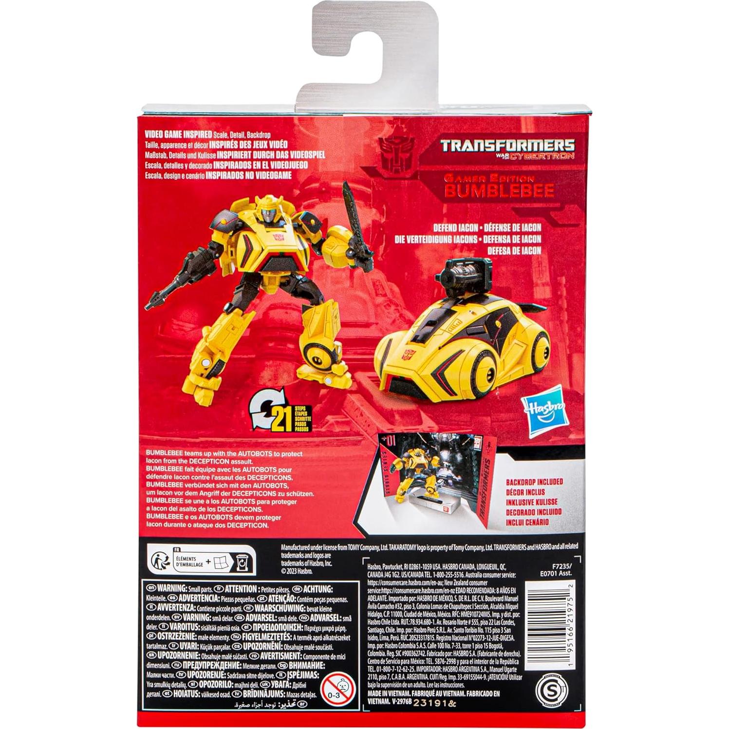 Figura de Acción Bumblebee Edición Gamer Transformers 11.43 cm