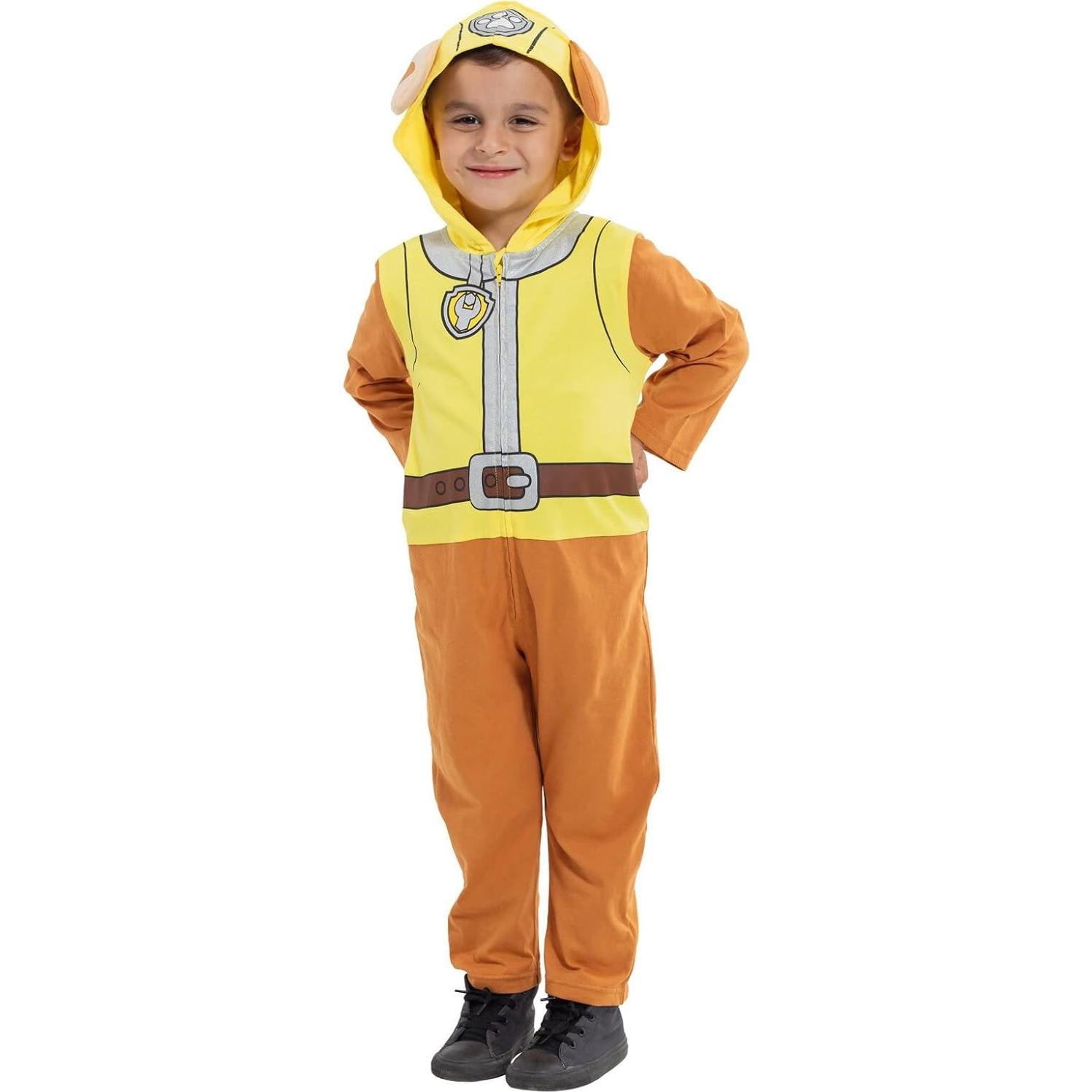 Mono Paw Patrol Rubble para Niños 5T Cosplay Infantil