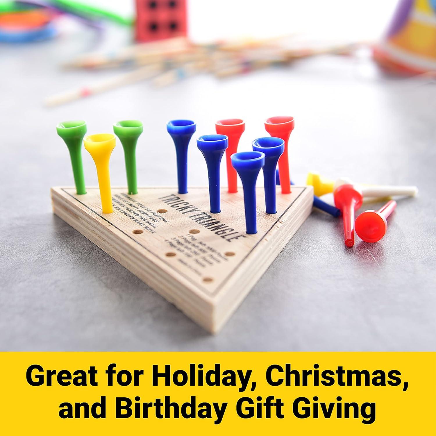 Juego Triángulo Tricky U.S. Toy - Madera con Clavijas