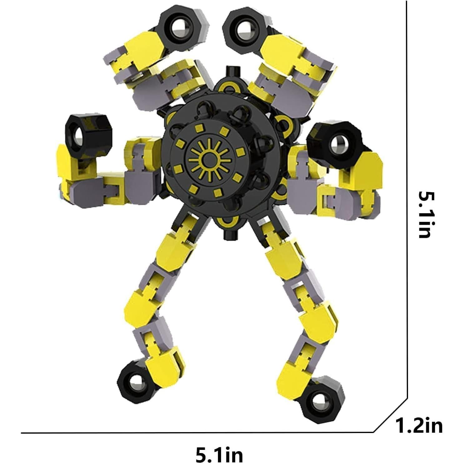 20 Piezas Juguetes Spinners Antiestrés DUBANJOWE Robot Transformable