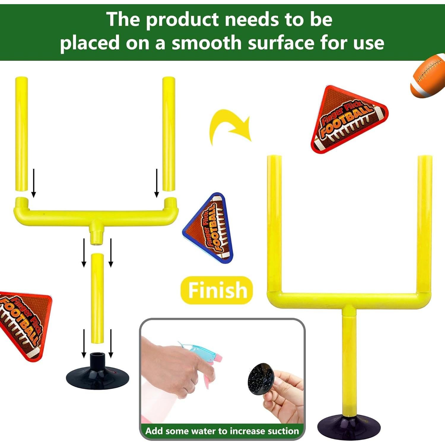 Juego de Fútbol Mini Flick Amarillo XIPEGPA con 20 Piezas