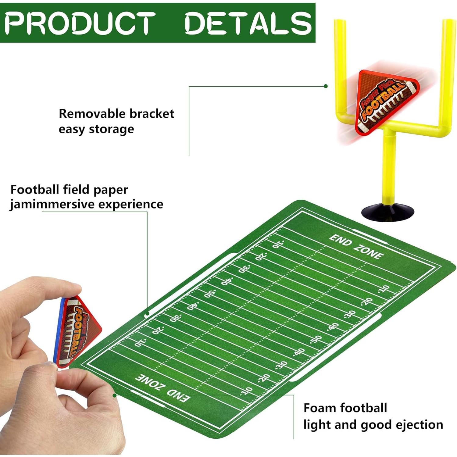 Juego de Fútbol Mini Flick Amarillo XIPEGPA con 20 Piezas