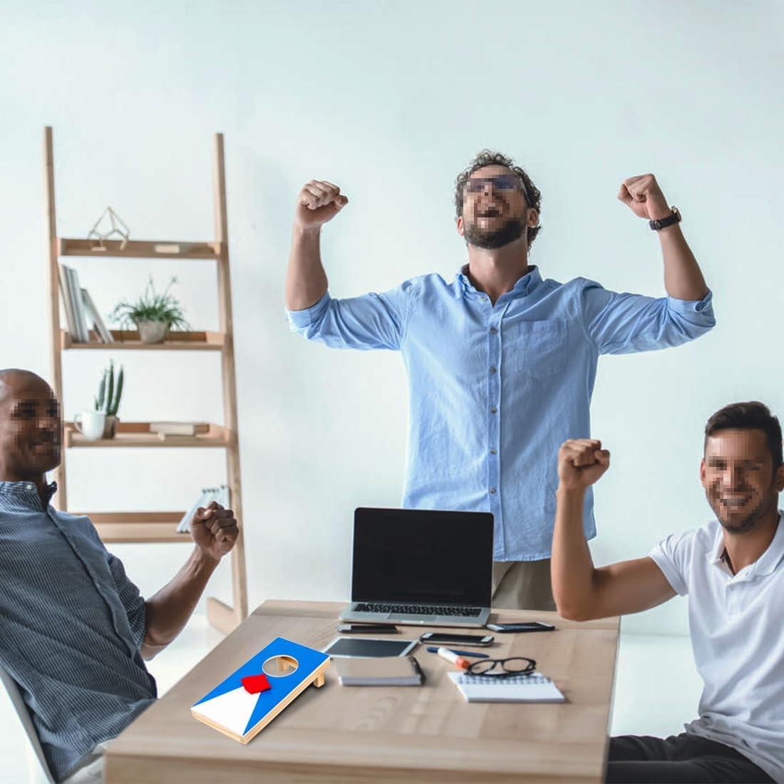 Juego de Cornhole Portátil DBlosp con Tableros de Madera