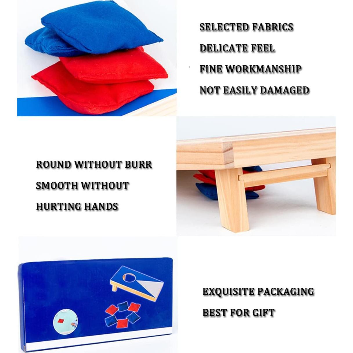 Juego de Cornhole Portátil DBlosp con Tableros de Madera