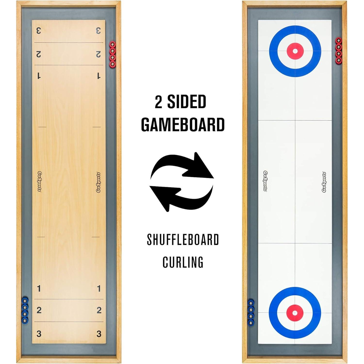 GoSports Mesa 2 en 1 Shuffleboard y Curling 113 cm