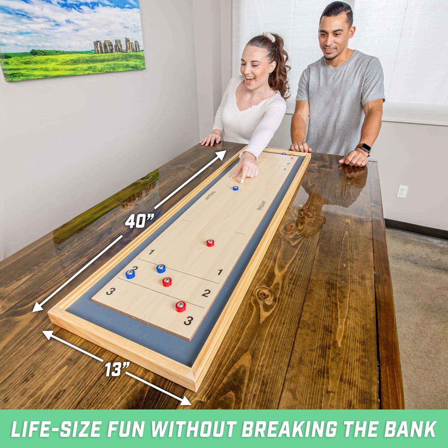 GoSports Mesa 2 en 1 Shuffleboard y Curling 113 cm