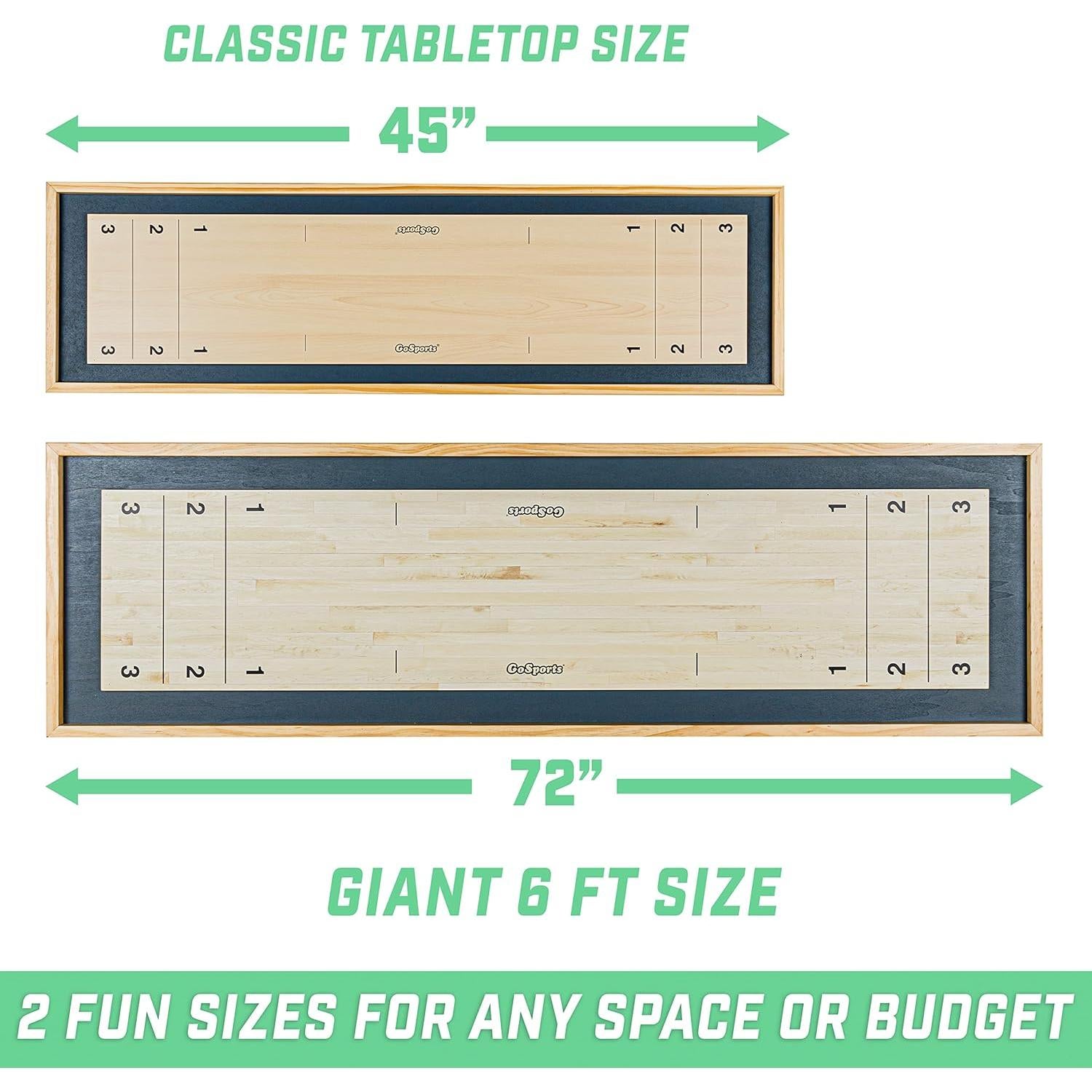 GoSports Mesa 2 en 1 Shuffleboard y Curling 113 cm