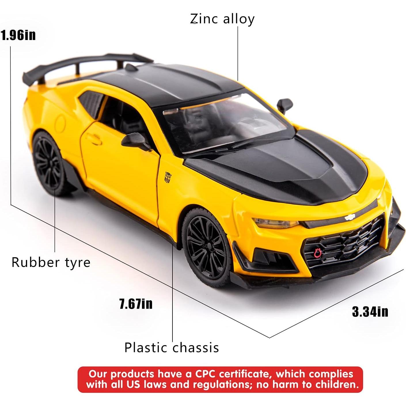 Coche de Juguete Camaro Bumblebee BDTCTK 1/24 con Sonido y Luz