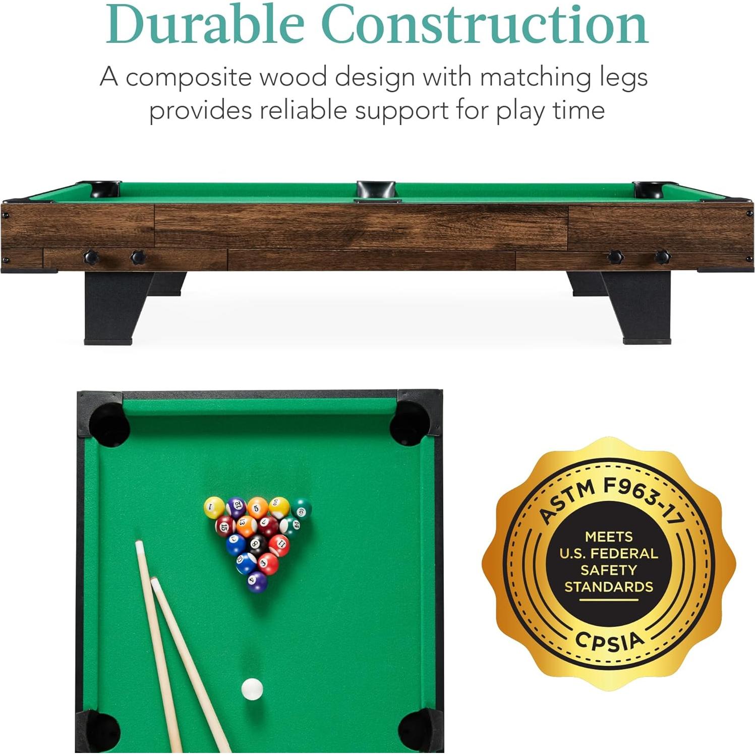 Mesa de Billar 101,6 cm Mejor Opción Productos con Accesorios