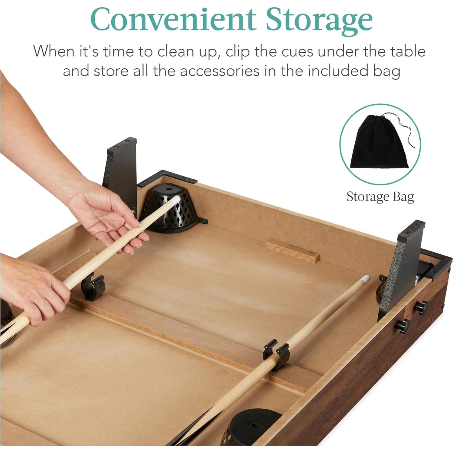 Mesa de Billar 101,6 cm Mejor Opción Productos con Accesorios