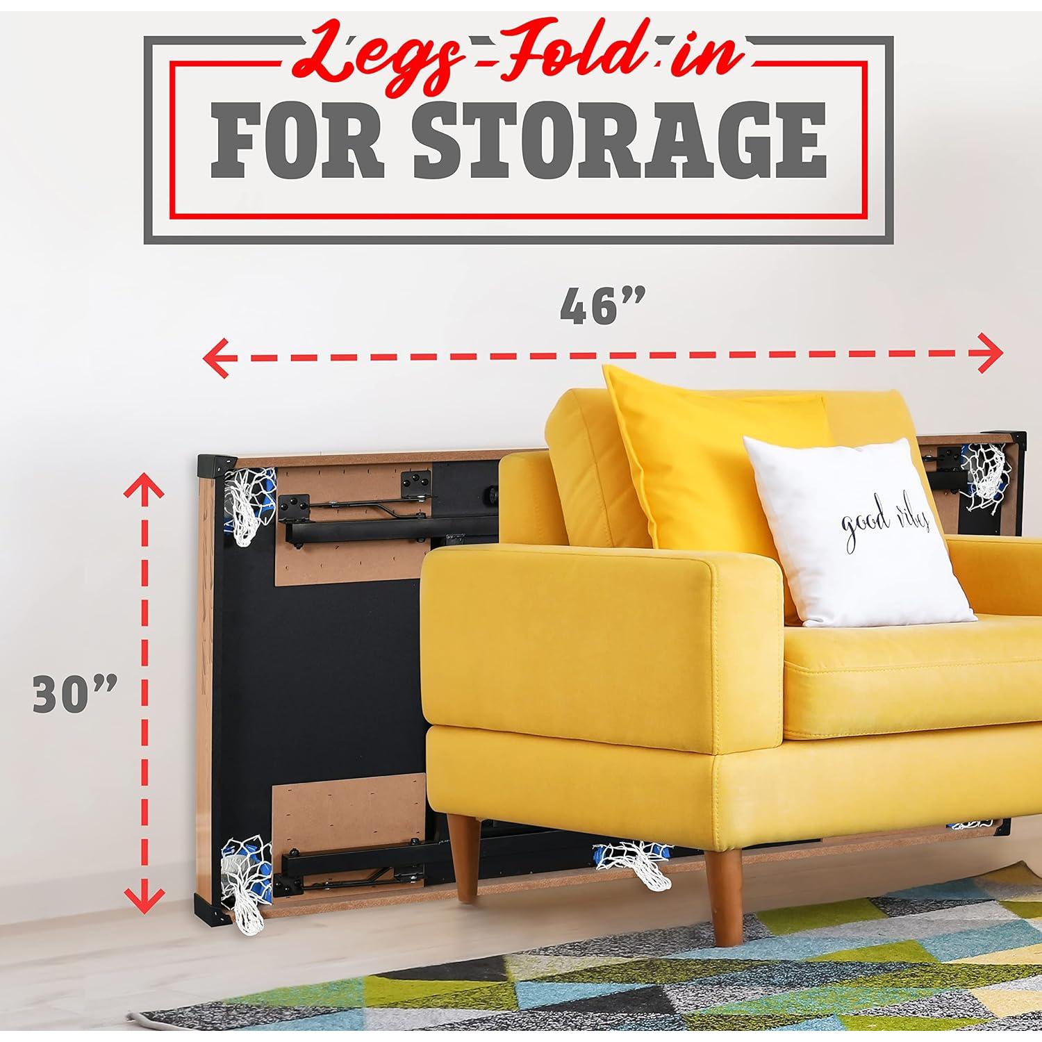 SereneLife Mesa 4 en 1 Plegable con Accesorios para Juegos