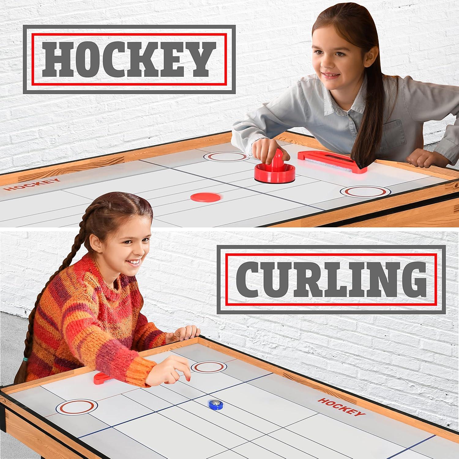 SereneLife Mesa 4 en 1 Plegable con Accesorios para Juegos