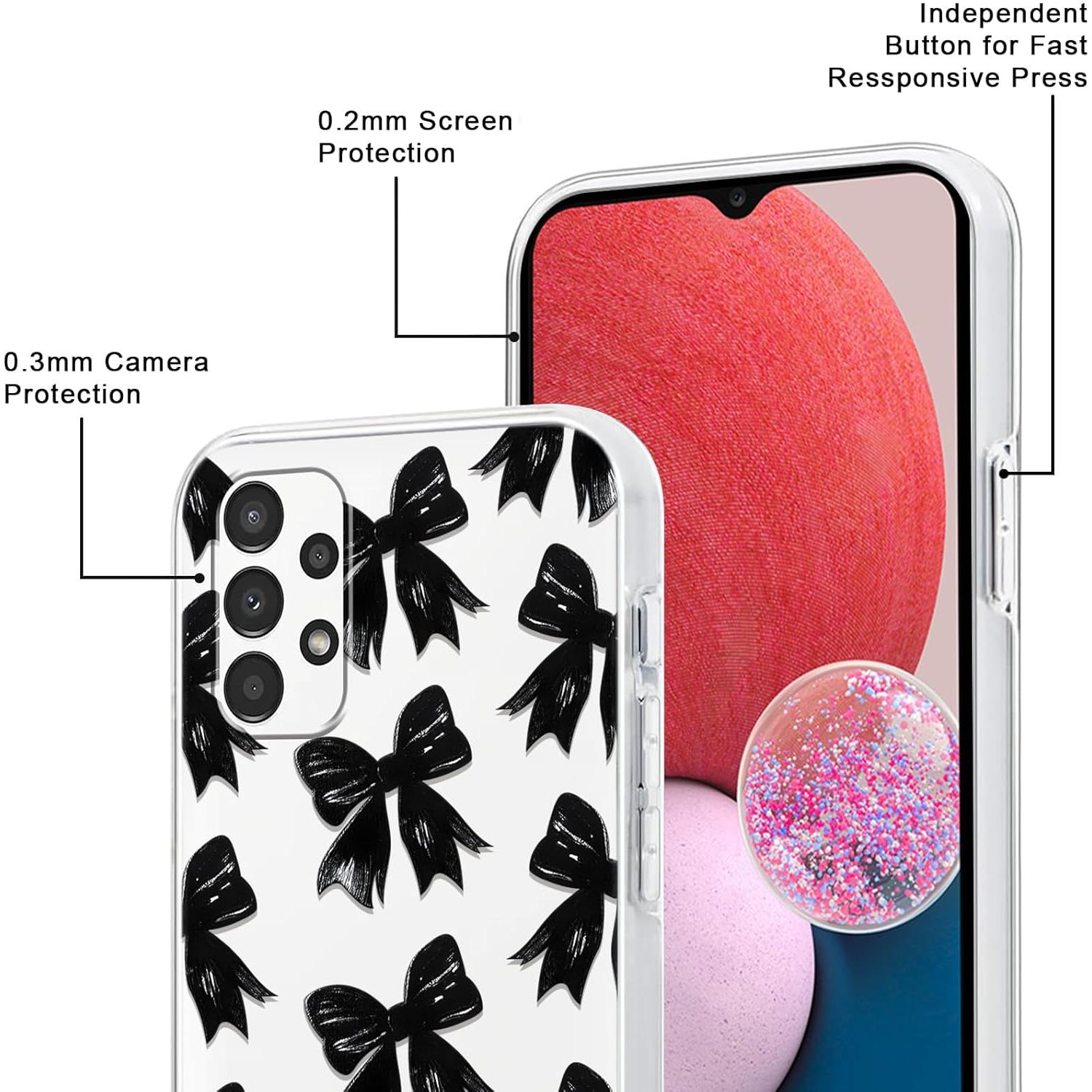 Funda de teléfono Samsung Galaxy A13 4G TPU Lazo Negro