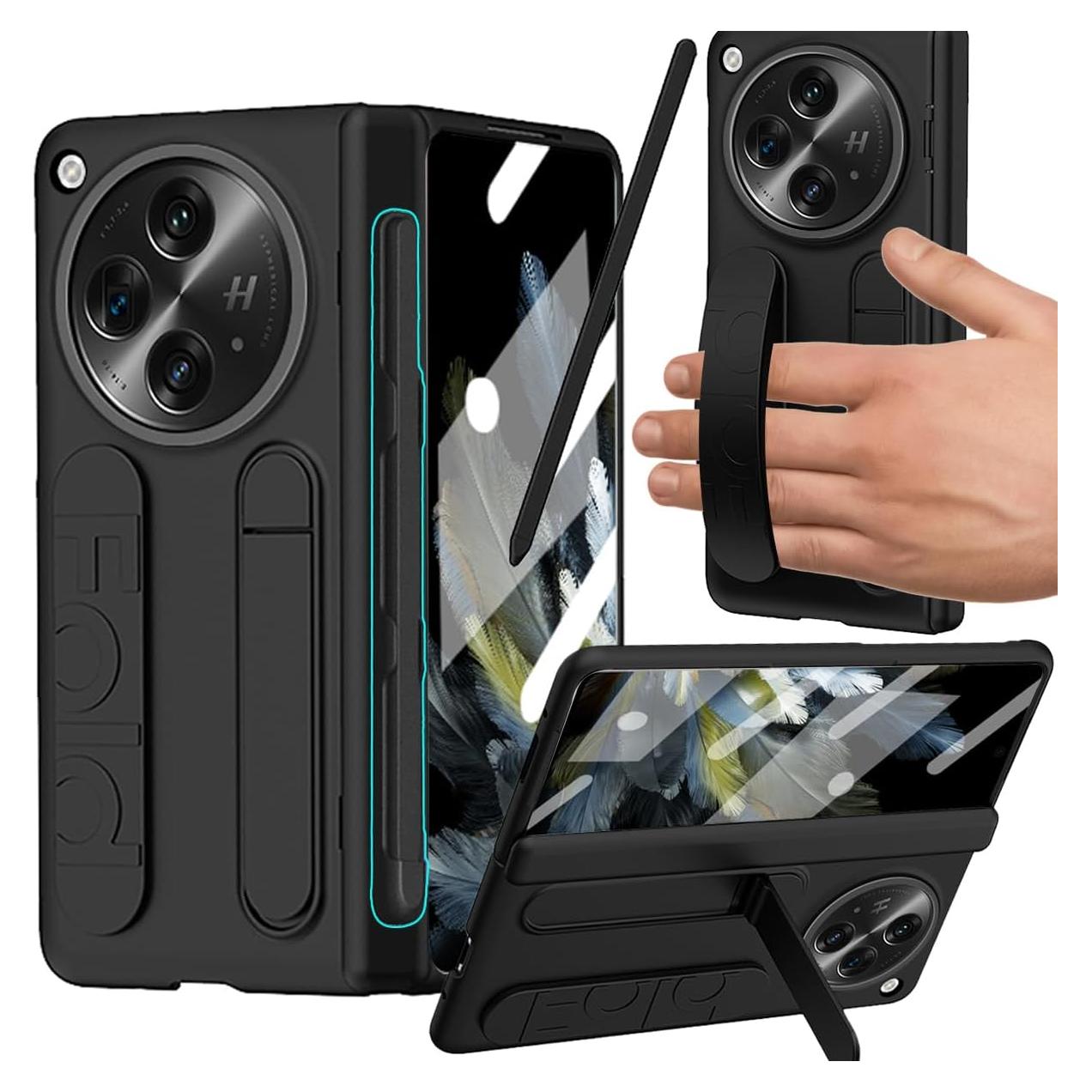 Funda OnePlus Open YQODSZ con Correa y Estilógrafo Negro