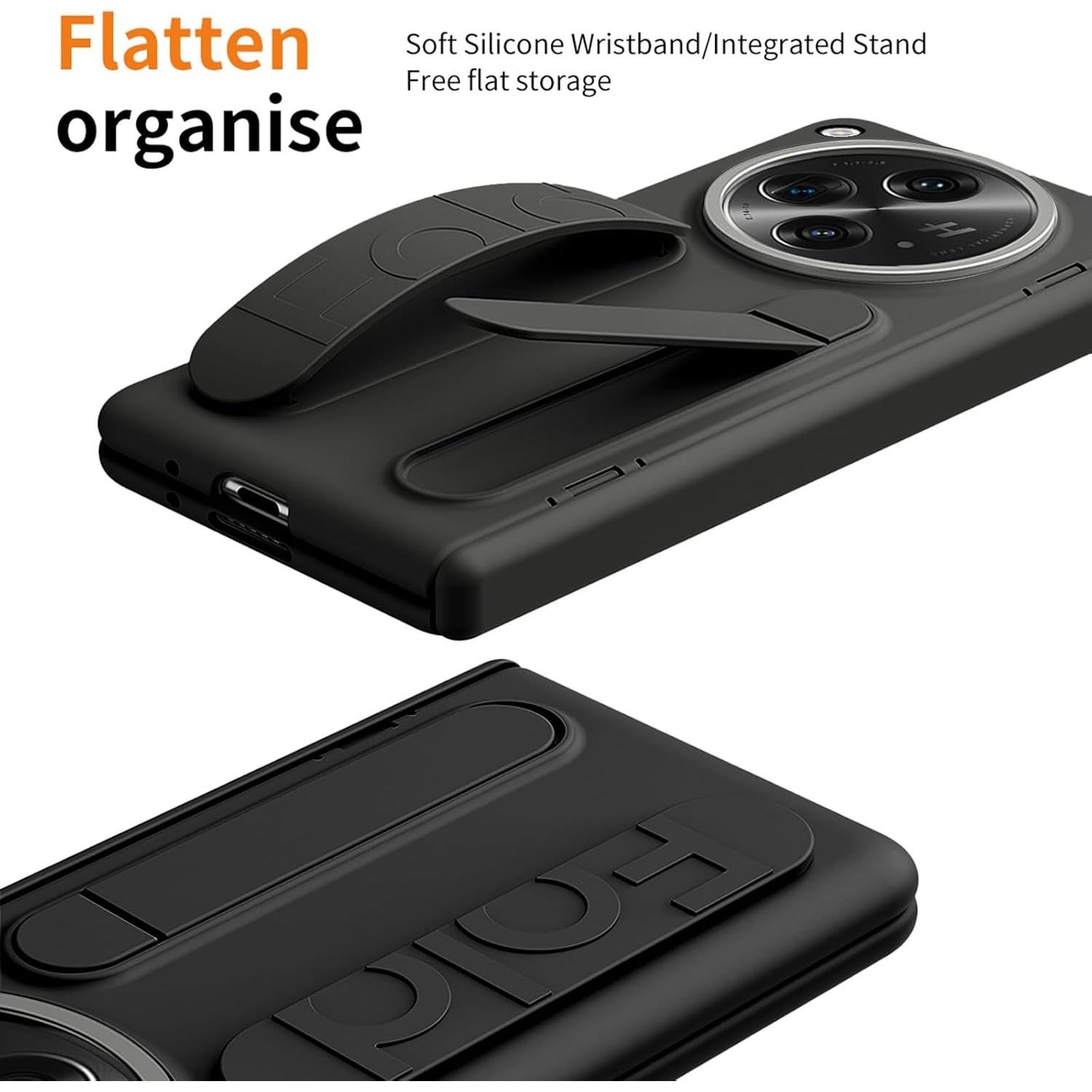 Funda OnePlus Open YQODSZ con Correa y Estilógrafo Negro