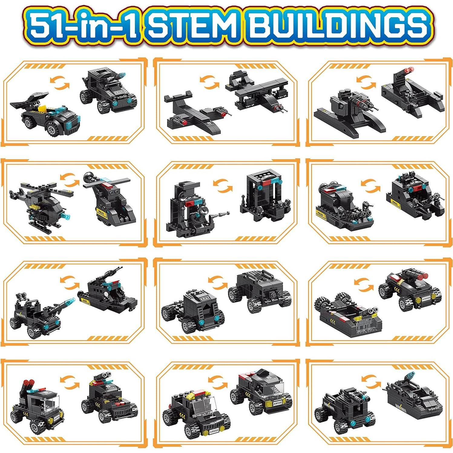 Kit de Construcción de Robots 51-en-1 HISTOYE para Niños 6+