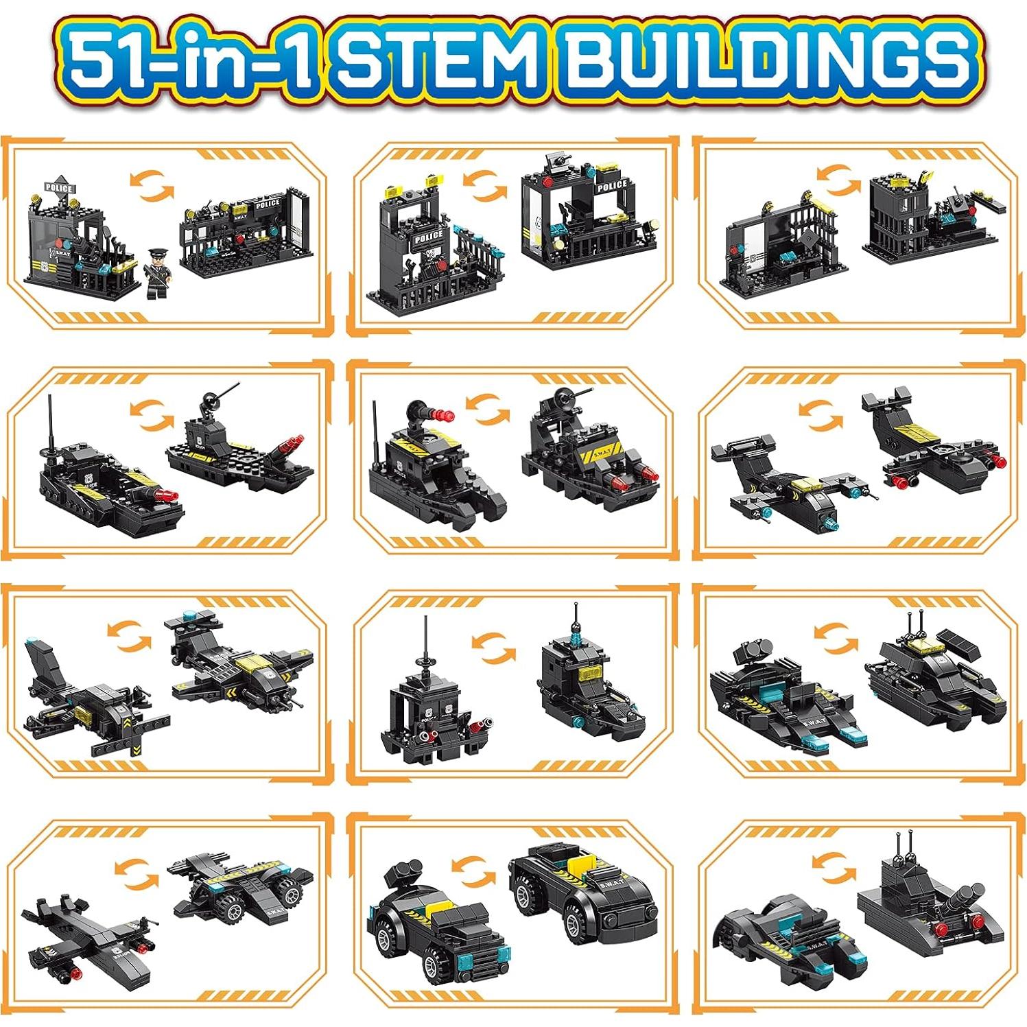 Kit de Construcción de Robots 51-en-1 HISTOYE para Niños 6+