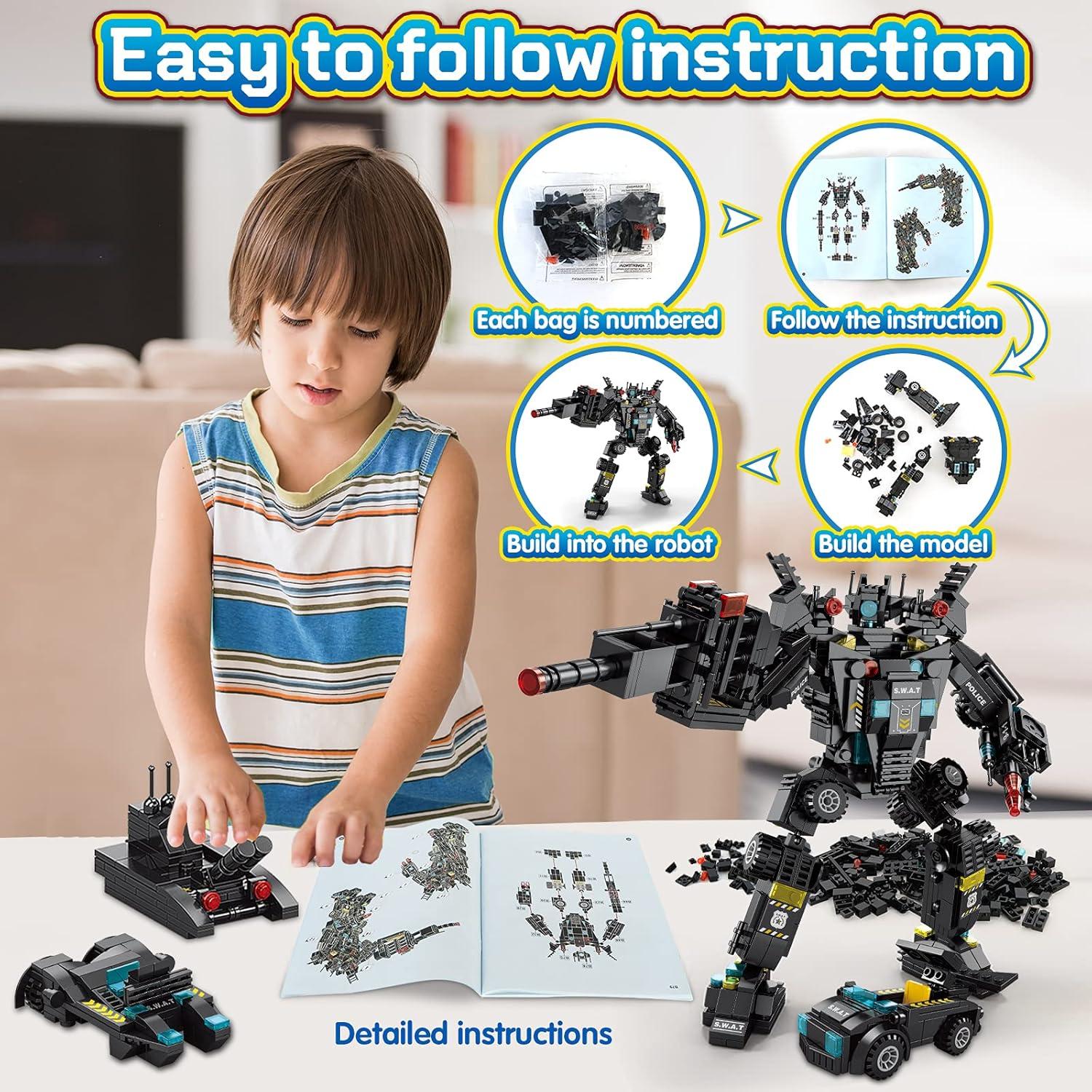 Kit de Construcción de Robots 51-en-1 HISTOYE para Niños 6+