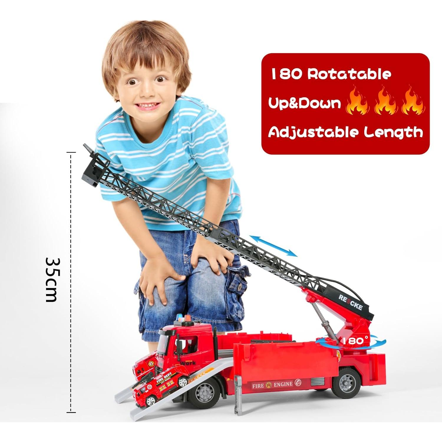 Camión de Bomberos Juguete FEIDAMA con Luz y Sonido