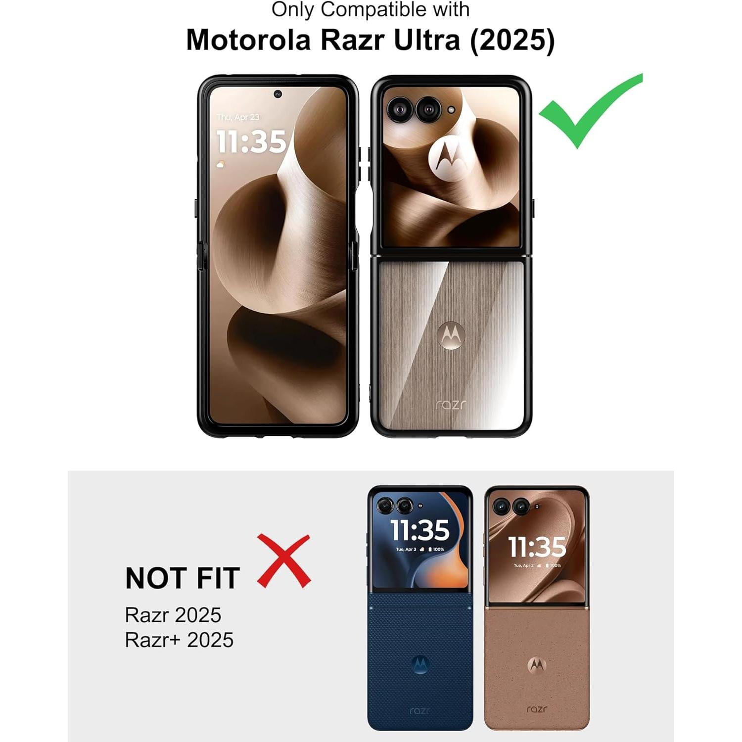 Funda Dura Transparente para Motorola Razr Ultra 2025 - TPU