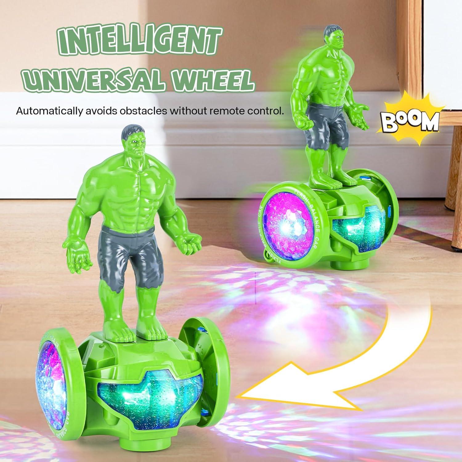 Coche de Juguete Robot Verde BMESSE con Música y Luces