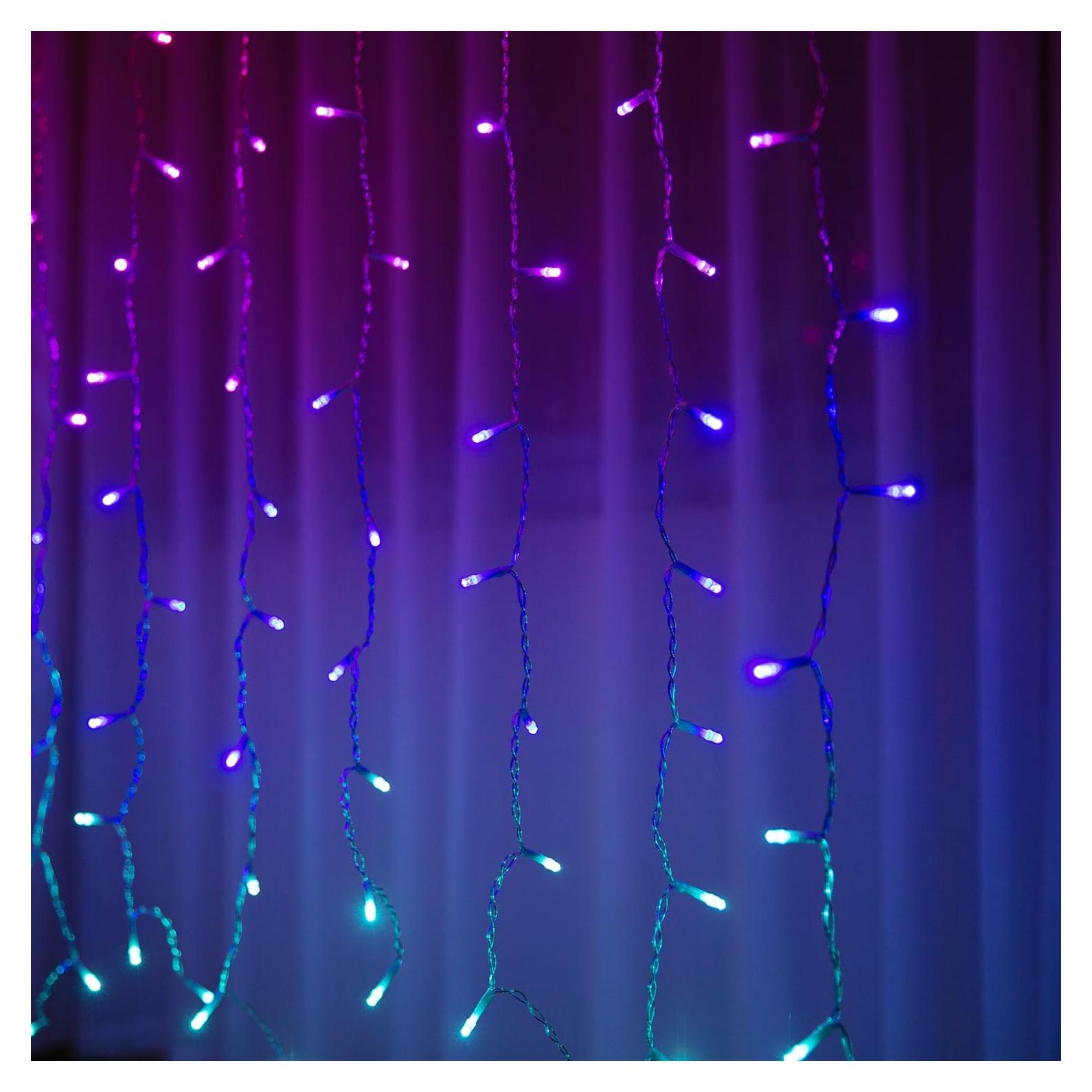 Luces de Cortina LED Snokip 192 con Control Remoto y 8 Modos