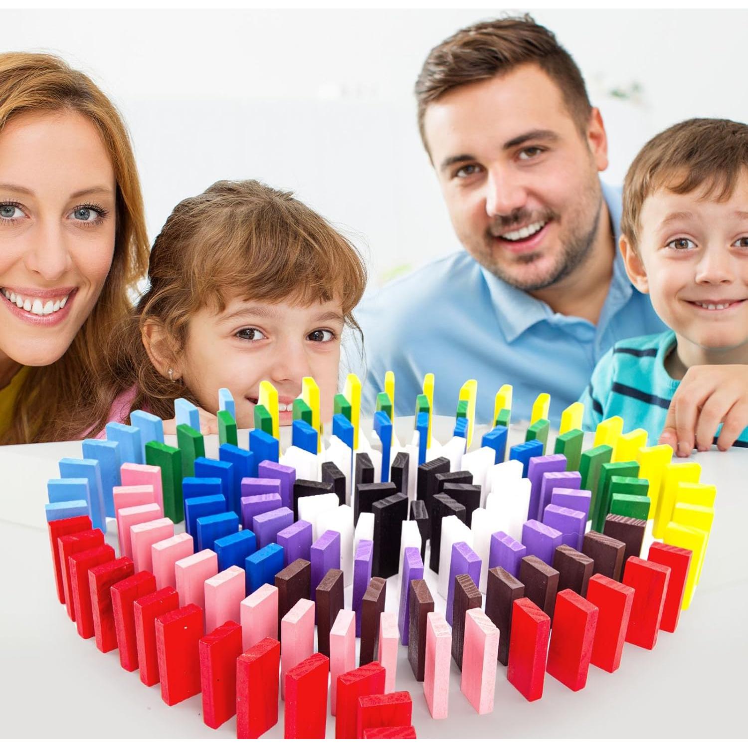 Juego de Dominó de Madera BigOtters 360 Piezas Educativo