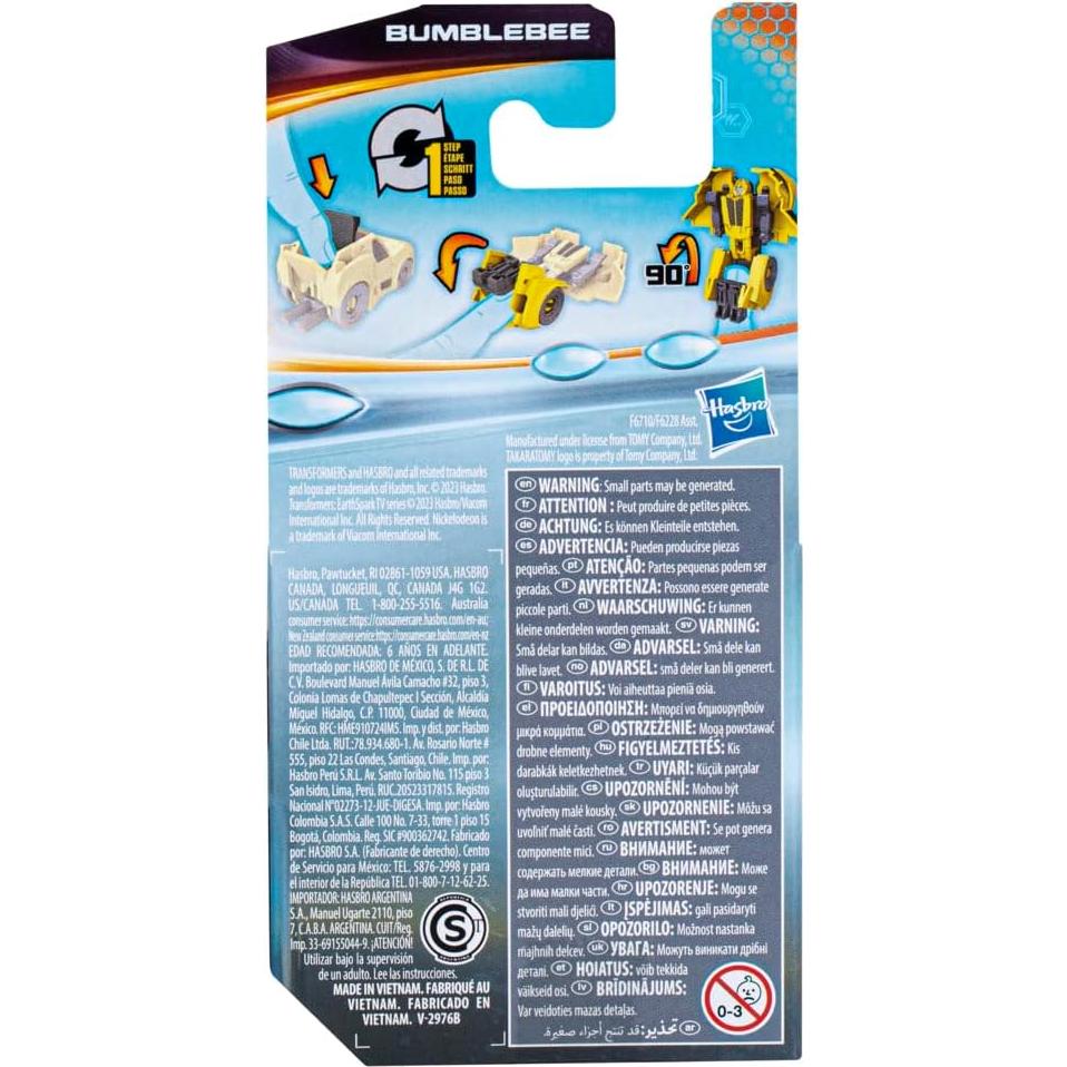Figura Transformers EarthSpark Bumblebee 6cm Juguete Convertible