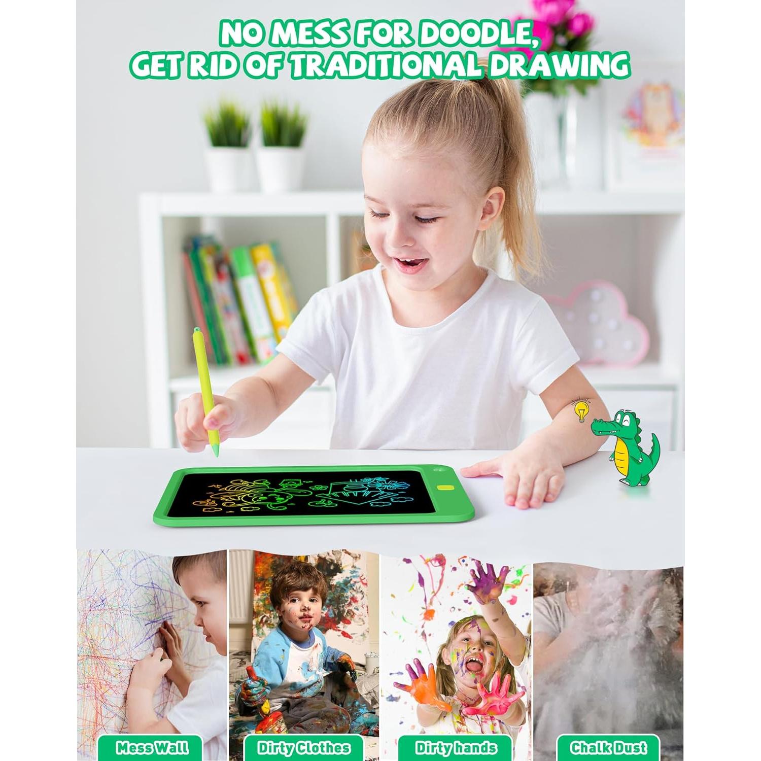 Tableta de Escritura LCD KOKODI 10" Verde para Niños