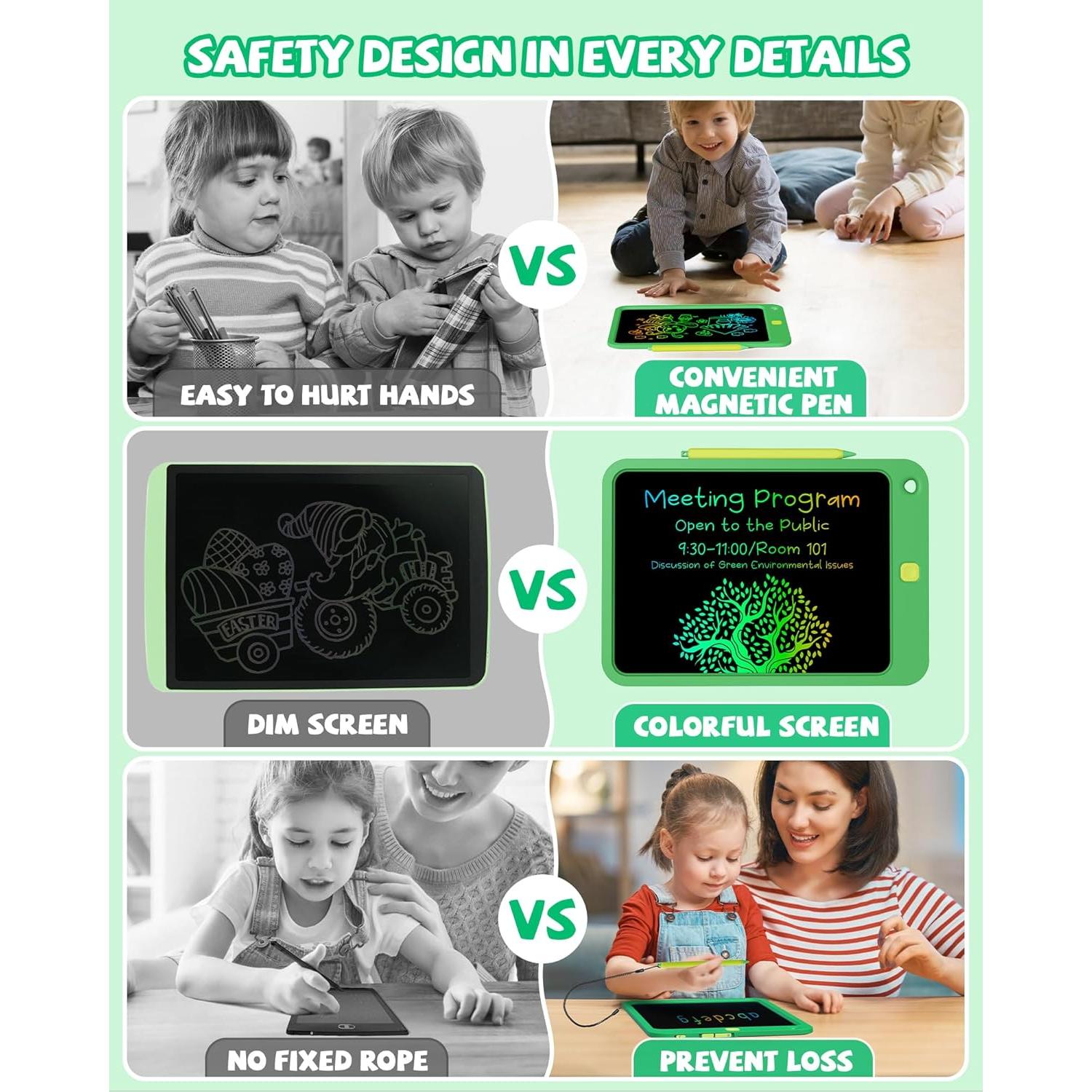 Tableta de Escritura LCD KOKODI 10" Verde para Niños