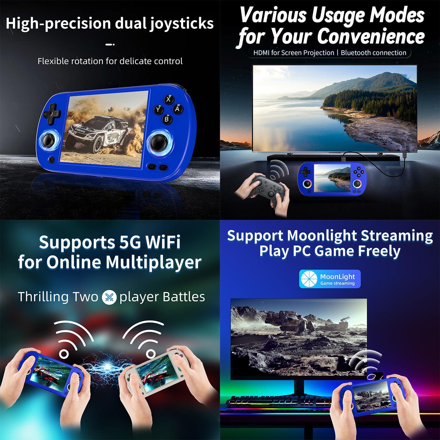 Consola de Juegos Portátil ANBERNIC RG40XX H 64GB Pantalla 4"