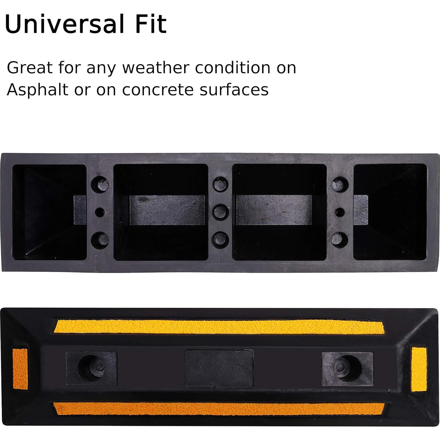2 Paquete Detenedores de Ruedas Goma Alta Resistencia F COME