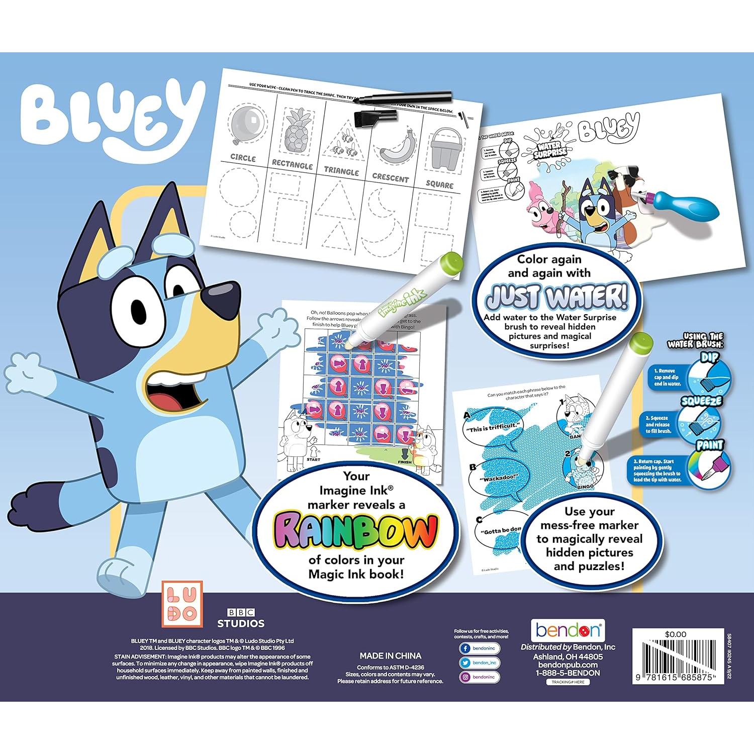 Set de Actividades Bendon Bluey 4-en-1 Tinta Mágica