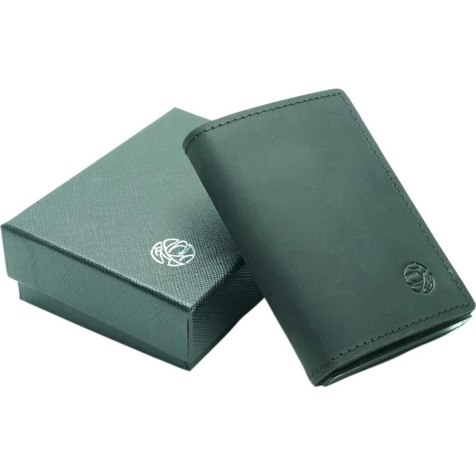 Cartera Slim Pacer Go de Aluminio y Cuero con Bloqueo RFID