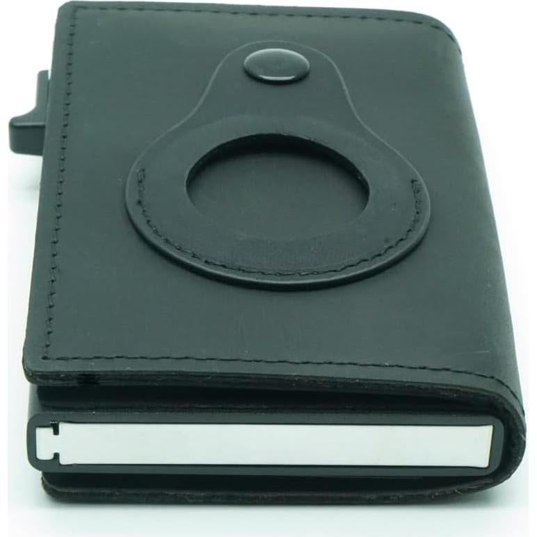 Cartera Slim Pacer Go de Aluminio y Cuero con Bloqueo RFID