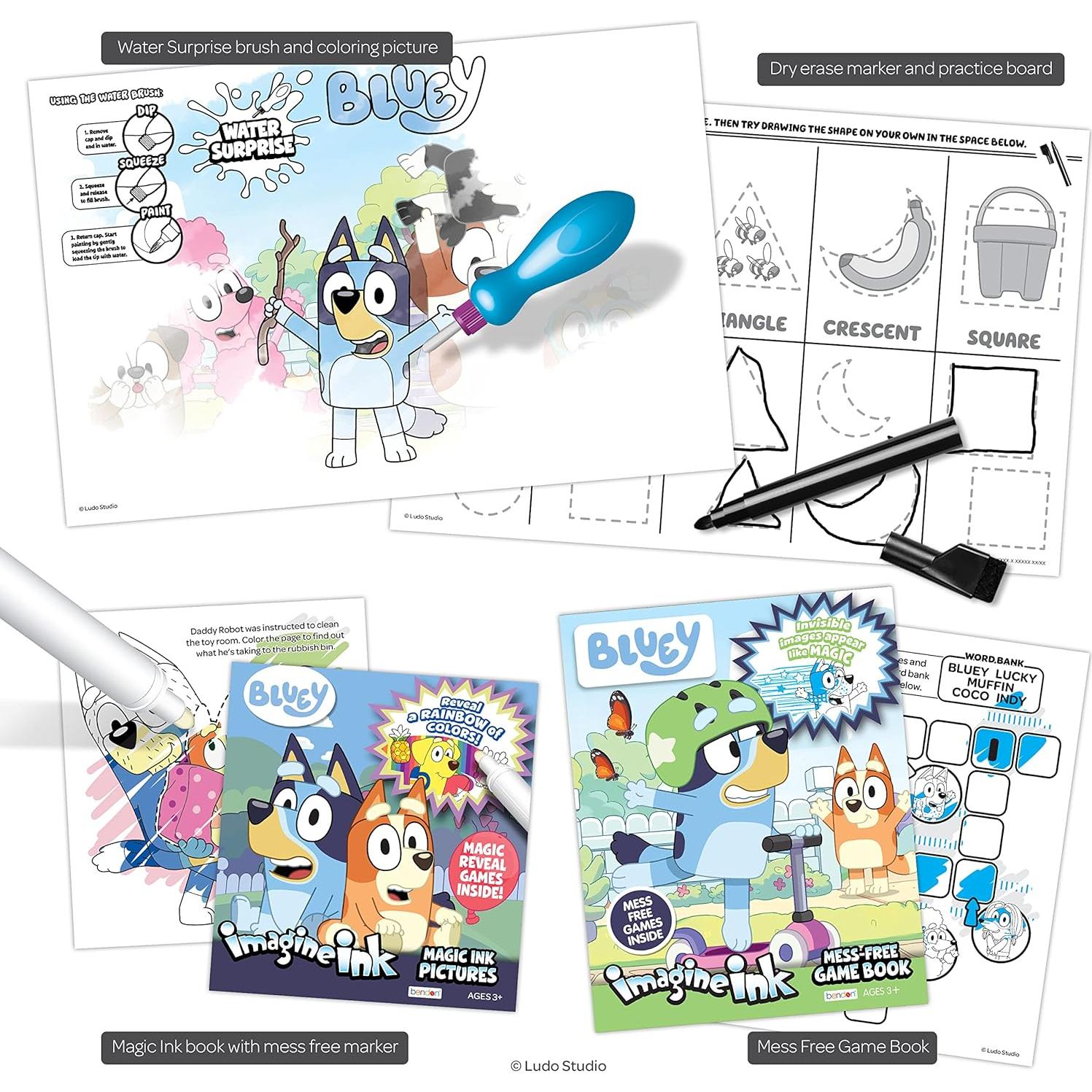Set de Actividades Bendon Bluey 4-en-1 Tinta Mágica