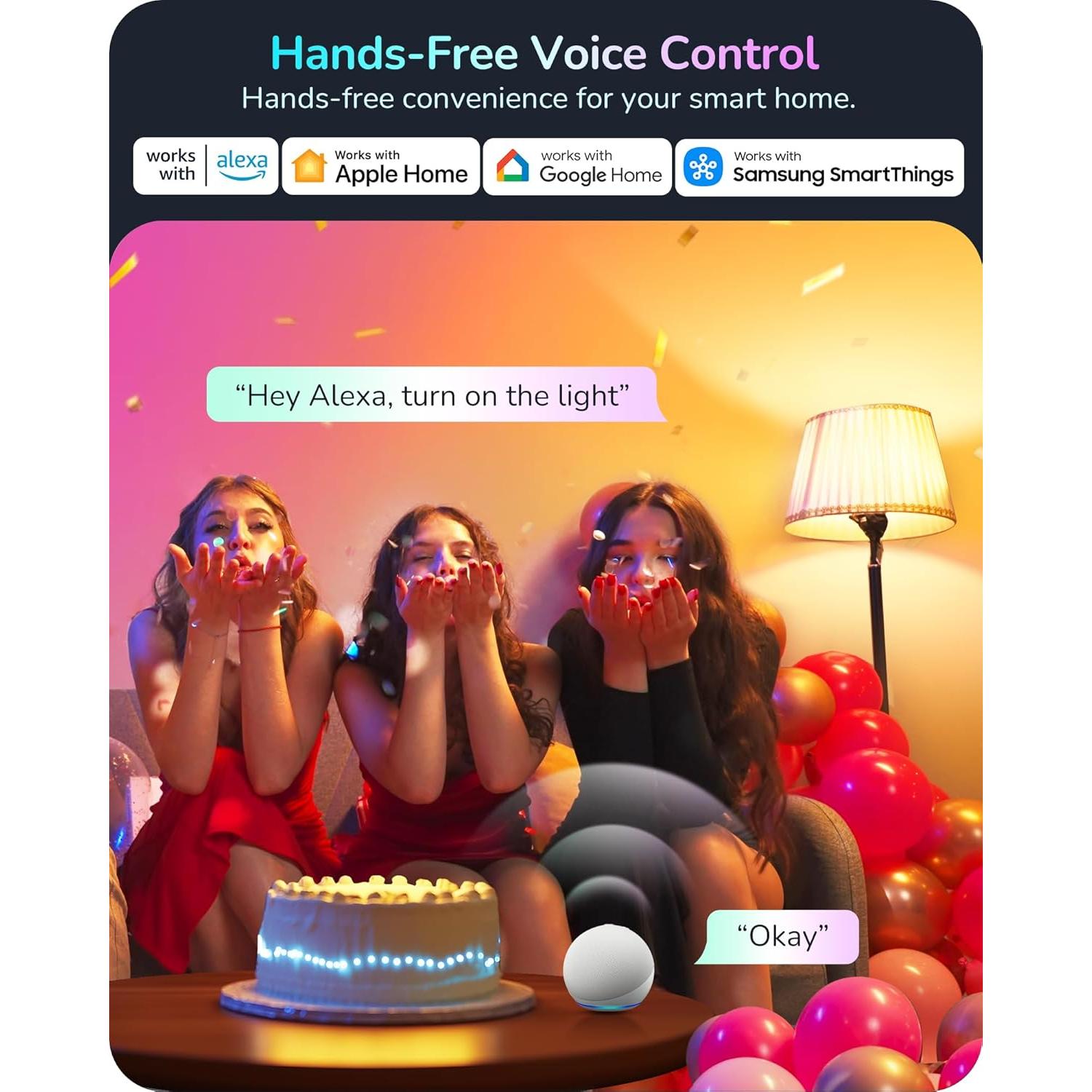 Bombillas Inteligentes EDISHINE Matter RGBTW 9W 800LM 2PCS