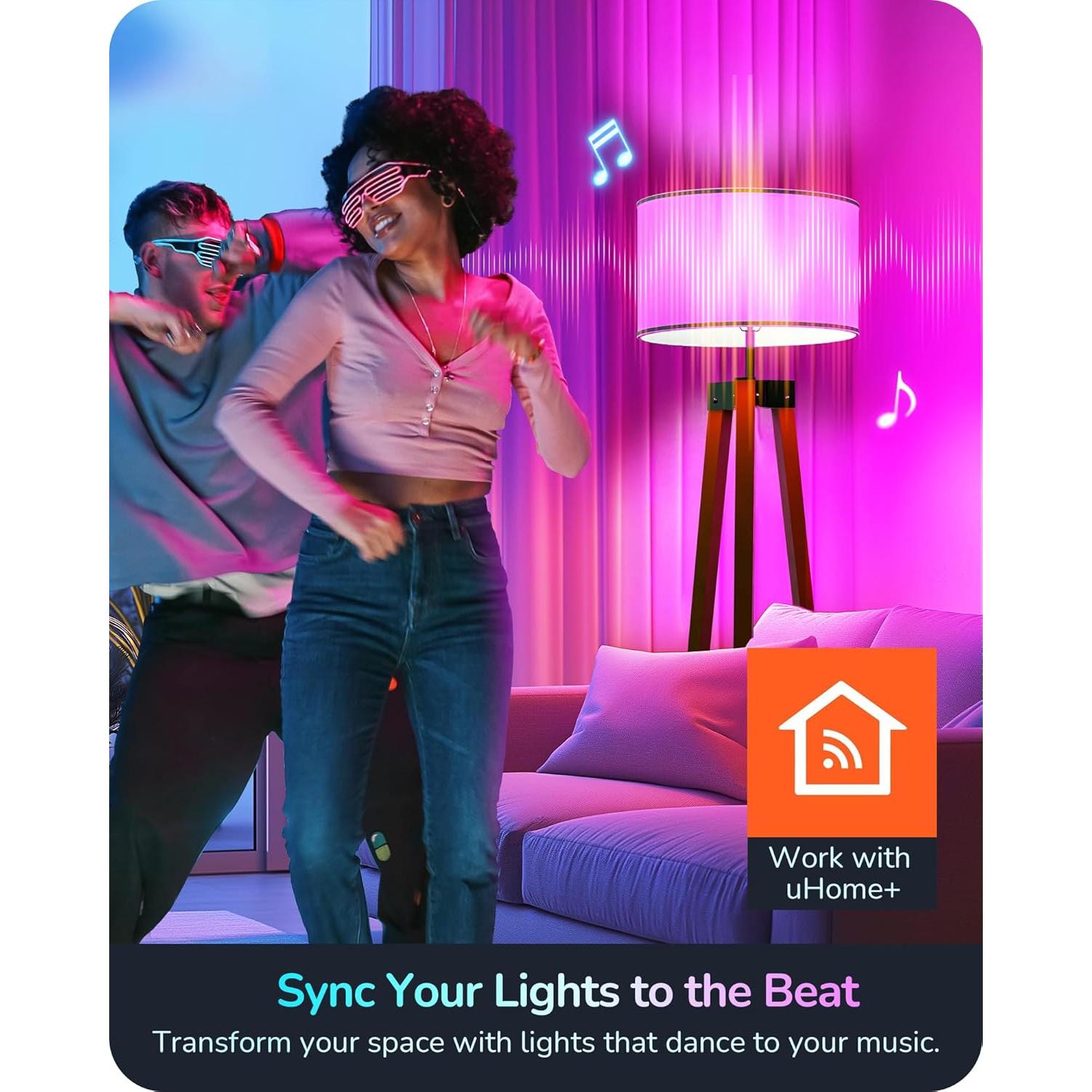 Bombillas Inteligentes EDISHINE Matter RGBTW 9W 800LM 2PCS